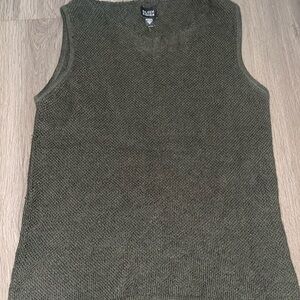 Eileen Fisher Women’s Olive Sleeveless Knit Tank Small